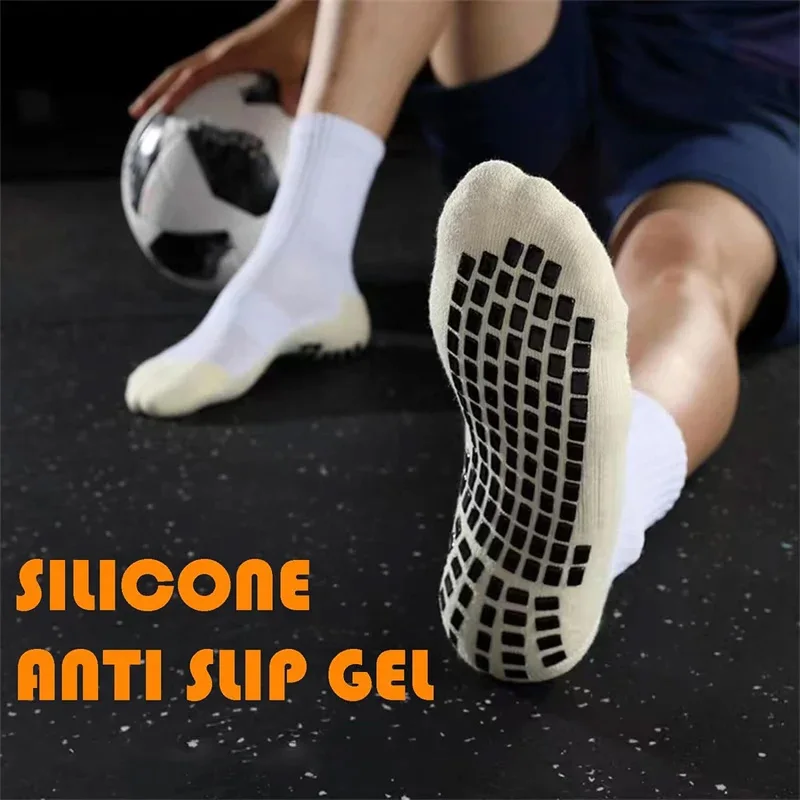 MedicareCoverages™ Non-Slip Unisex Athletic Grip Socks – Anti-Slip Outdoor Sport Socks for Soccer, Football, Yoga & Fitness (4 Pair Set) - Image 6