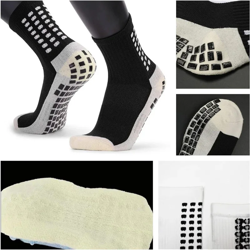 MedicareCoverages™ Non-Slip Unisex Athletic Grip Socks – Anti-Slip Outdoor Sport Socks for Soccer, Football, Yoga & Fitness (4 Pair Set) - Image 8